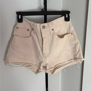 Women's light pink Denim Shorts